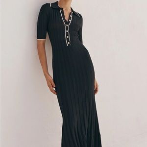 NWT Runway Scout Stephie Knit Midi Dress (Black)